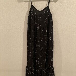 Arizona Jean Company Black Floral Midi Dress
